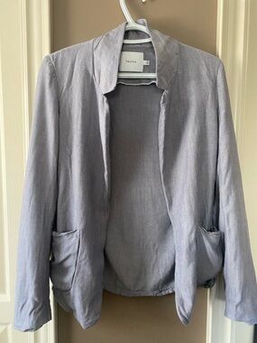 Talula Light Lavender-Gray Open Front Jacket